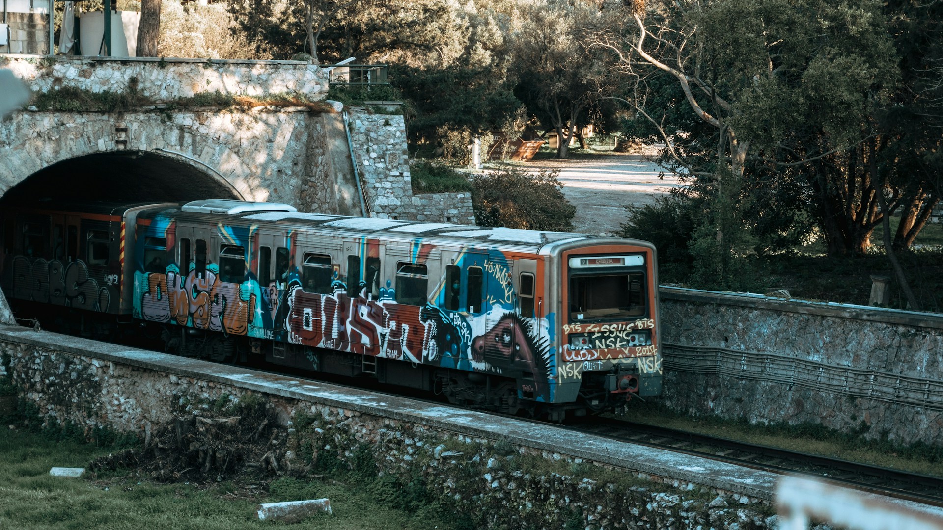 Athens Metro in Thiseio